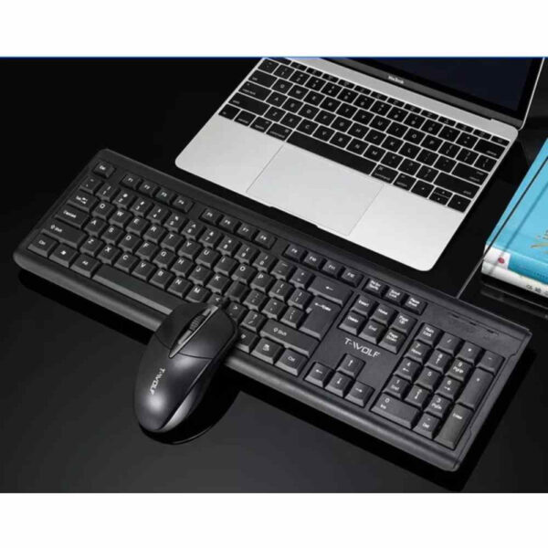 COMBO KIT TECLADO Y MOUSE T-WOLF TF500 - Imagen 2