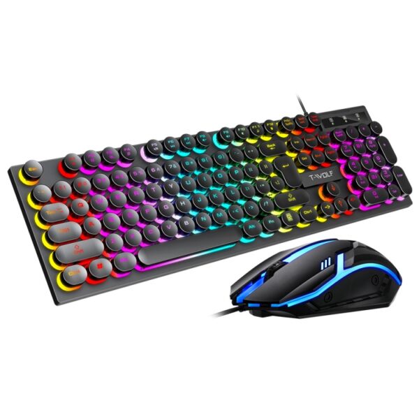 Teclado y Mouse Retroiluminados T-Wolf TF270