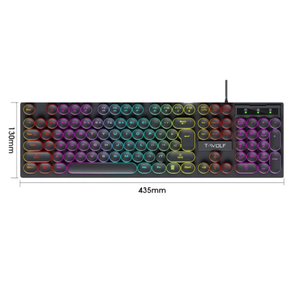 Teclado Gamer Retroiluminado T-Wolf T80 - Imagen 2